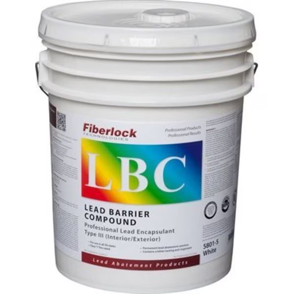 FIBERLOCK LBC LEAD BARRIER COAT 5GAL PAIL, Icp, Mfr#: LBC